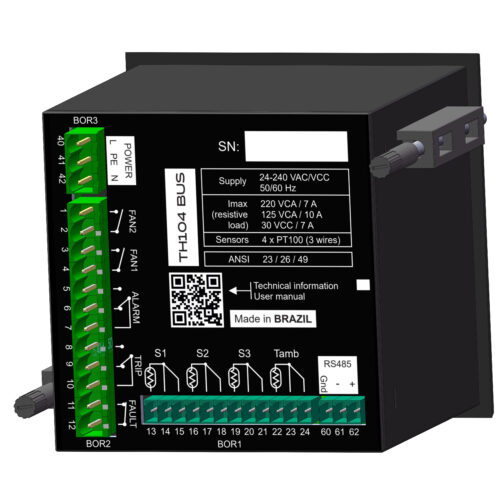 TH104BUS V5.3 - CONTROLADOR DE TEMPERATURA E PROTEÇÃO